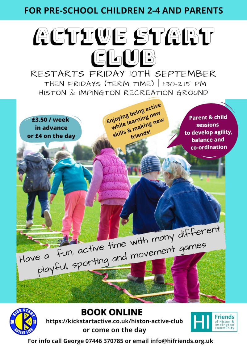 Active Start Poster Sept