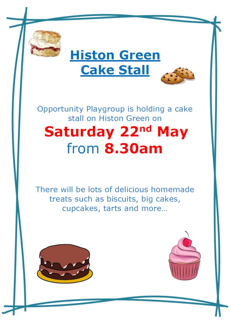 Opportunity Group Cake Stall May