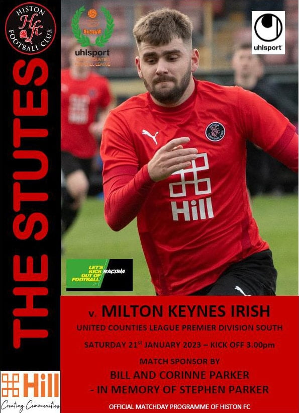 POSTPONED: Histon v Milton Keynes Irish